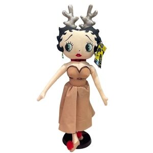 Betty Boop 1999 Reindeer Plush Rag Doll 19 Inch